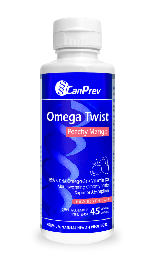 CanPrev Omega Twist - Peachy Mango (225 mL)