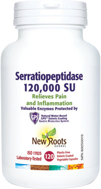 New Roots Serratiopeptidase 120000 SU (60 VCaps)