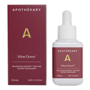 Apothékary Wine Down tincture bottle promoting relaxation and sleep