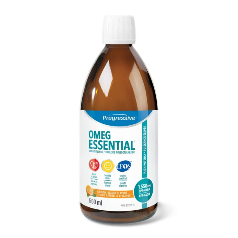 Progressive OmegEssential Fish Oil - Natural Orange (500 mL)
