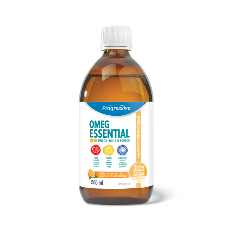 Progressive OmegEssential +D Adult Formula - Natural Orange (500 mL)