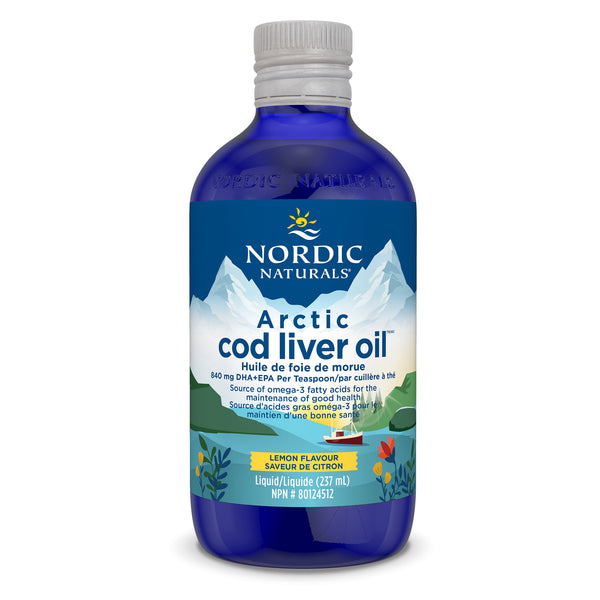 Nordic Naturals Arctic Cod Liver Oil - Lemon (237 mL)