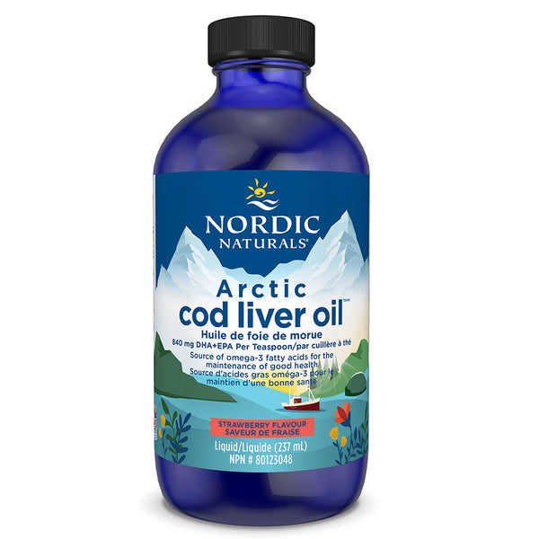 Nordic Naturals Arctic Cod Liver Oil - Strawberry (237 mL)