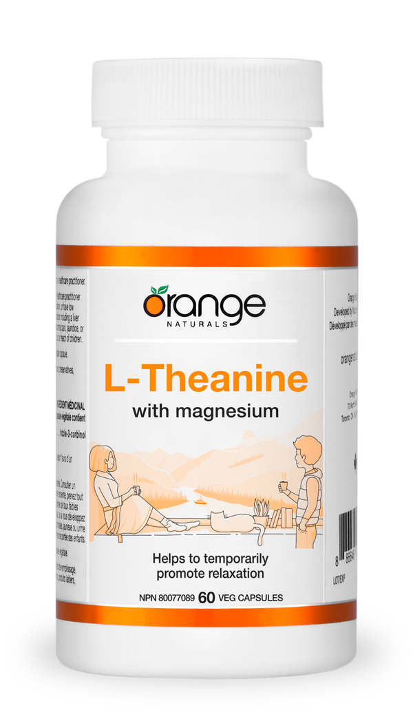 Orange Naturals L-Theanine 250 mg with Magnesium (60 VCaps)