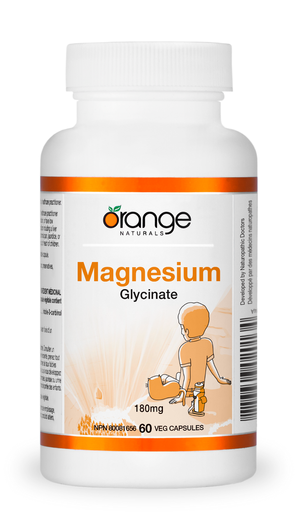 Orange Naturals Magnesium glycinate 180 mg (60 VCaps)