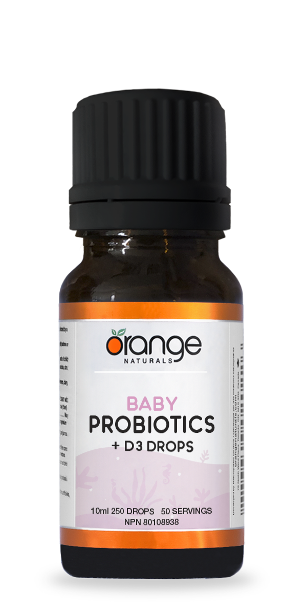 Orange Naturals Baby Probiotics + D3 Drops (10 mL)
