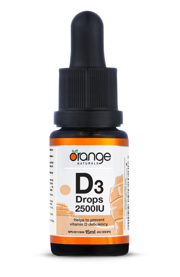 Orange Naturals D3 Drops 2500IU (15 mL)