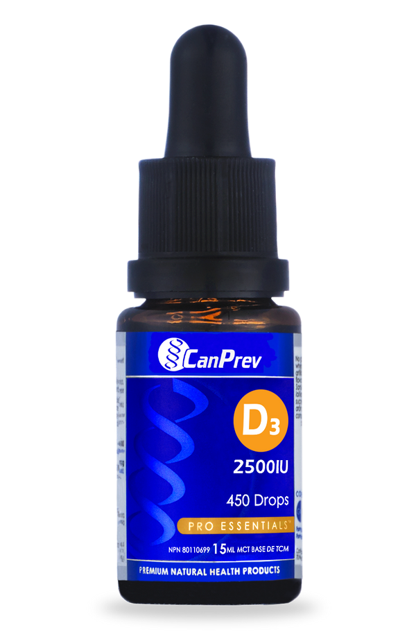 CanPrev Vitamin D3 2500 IU Drops (15 mL)