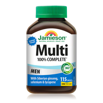 Jamieson 100% Complete Multivitamin for Men (115 Caplets)