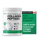 Unflavored Vitasave Pure Hydrolyzed Collagen Peptides powder in a 500g container.