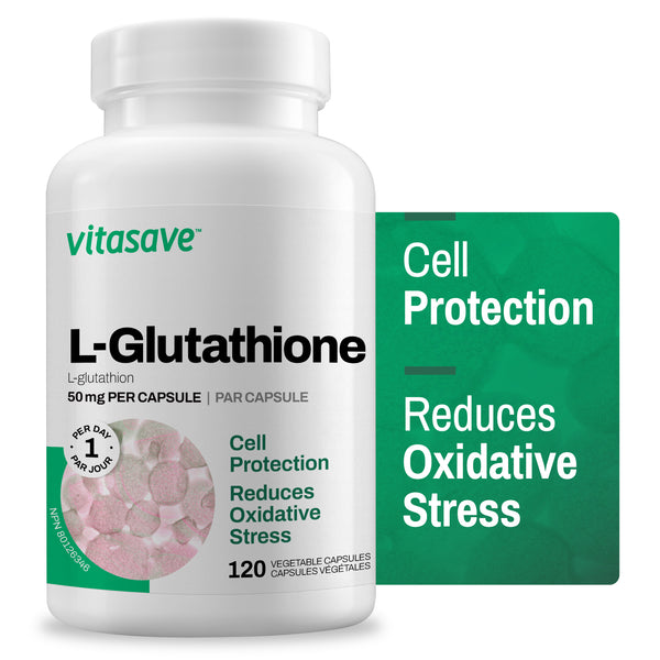 Vitasave L-Glutathione 50 mg (120 VCaps)