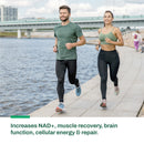 Vitasave NiaMax NAD+ 300mg product displayed alongside fruits and natural ingredients