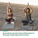 Side view of Vitasave Quercetin Plus Bromelain showing ingredient list and dosage information