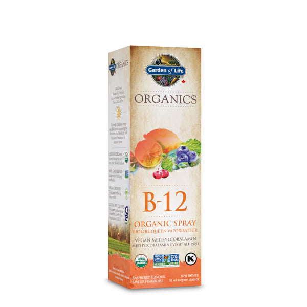 Organics - B-12 Organic Spray - Raspberry (58 mL)