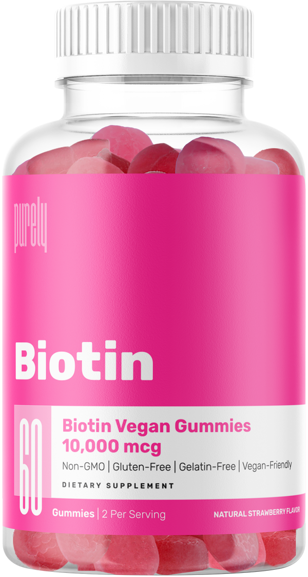 Purely Biotin Vegan - Strawberry (60 Gummies) [Clearance]