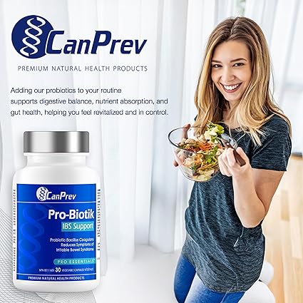 CanPrev IBS Support probiotics with packaging label details