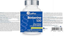 CanPrev Berberine 500 mg supplement featuring 60 veggie capsules, designed to promote healthy glucose metabolism and cardiovascular function