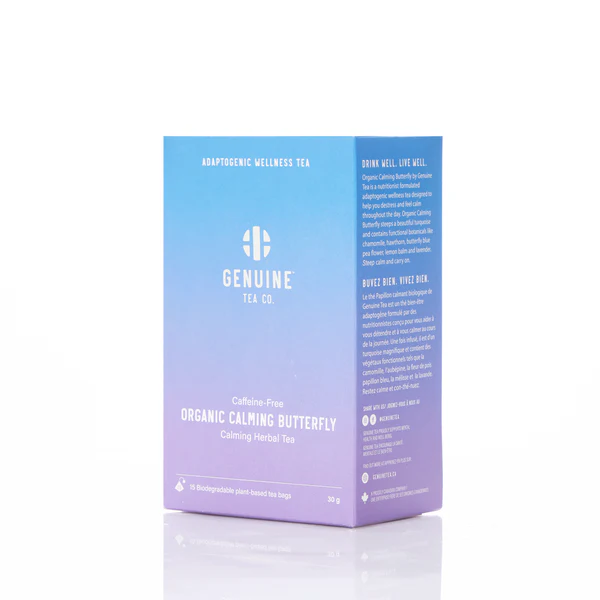 Genuine Tea Organic Calming Butterfly Pyramid Tea - 15 Bags