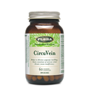 Flora CircuVein 500 mg bottle with 60 VCaps, supports healthy blood circulation and vein health.