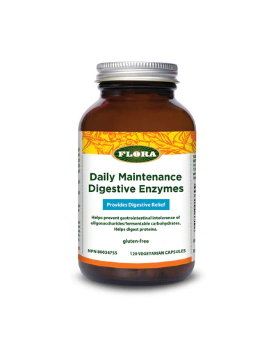 Flora Daily Maintenance Enzymes (120 VCaps)