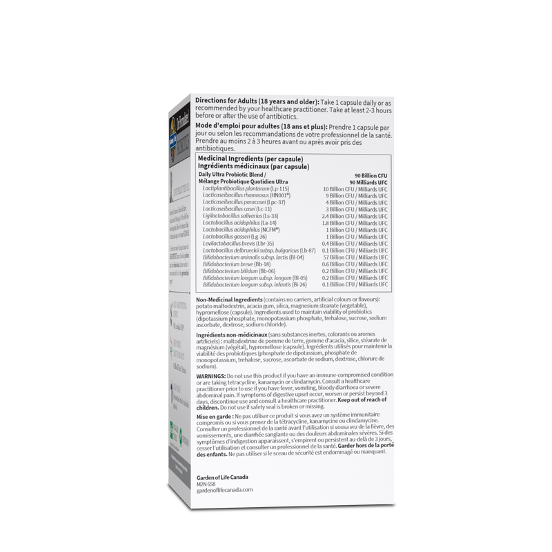 Garden of Life Dr. Formulated Probiotics Once Day Ultra 90 Billion (30 VCaps)
