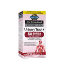 Garden of Life Dr. Formulated Probiotics Urinary Tract+ 50 Billion, 60 vegetarian capsules, featuring a pink and white box with a human silhouette and cranberry design, highlighting urinary tract health support.