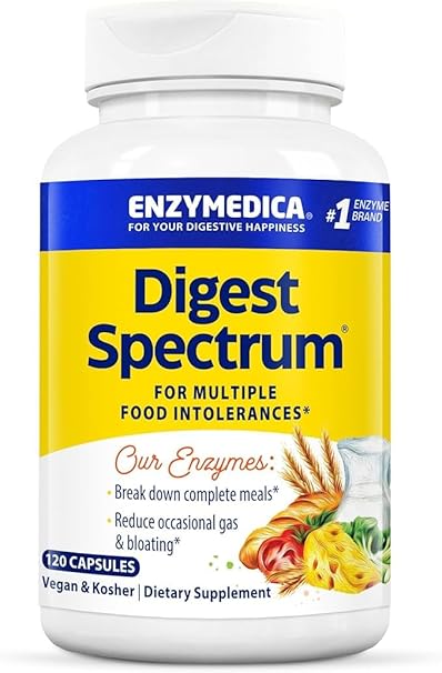 Enzymedica - Digest Spectrum, Multiple Food Intolerance Formula (120 Caps)