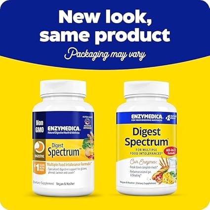 Enzymedica - Digest Spectrum, Multiple Food Intolerance Formula (120 Caps)