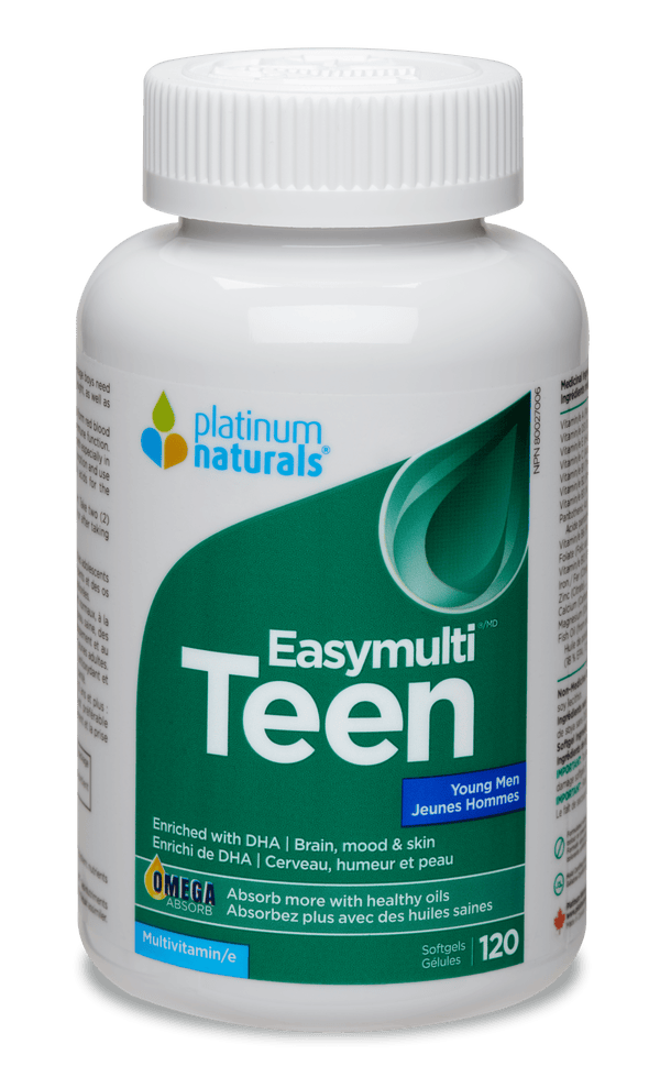 Platinum Naturals Easymulti Teen for Young Men Teen (120 Softgels)