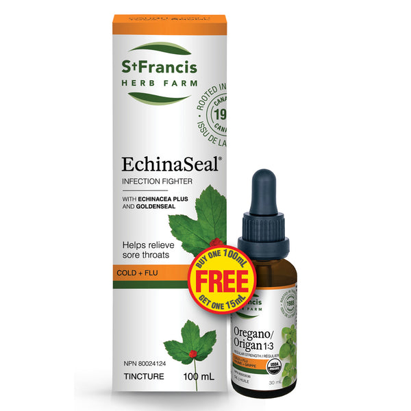 St. Francis Herb Farm EchinaSeal 100 mL + Oregano 15 mL Shrink Pack