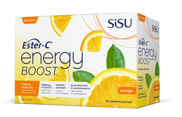 Sisu Ester-C Energy Boost Orange Drink Mix