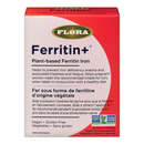Flora Ferritin+ 30 VCaps bottle with a natural iron supplement for enhanced energy and vitality.