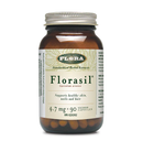 Front view of Flora Florasil 4.7 mg VCaps bottle with clear labeling and supplement facts.