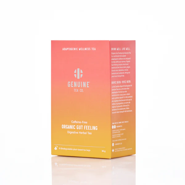 Genuine Tea Organic Gut Feeling Pyramid Tea - 15 Bags
