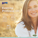 A bottle of Efamol Pure Evening Primrose Oil softgels, with branding and product information on the label.