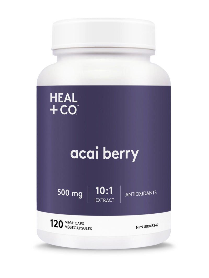 Heal + Co. Acai Berry 500 mg 120 VCaps Image 1