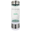Close-up of Vitasave 350 mL Hydrogen Water Bottle, featuring modern lid and clear body.