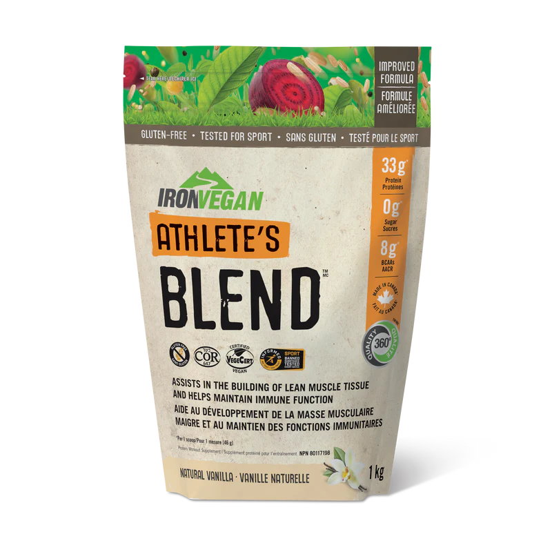 Iron Vegan Athlete's Blend - Natural Vanilla (1 kg)