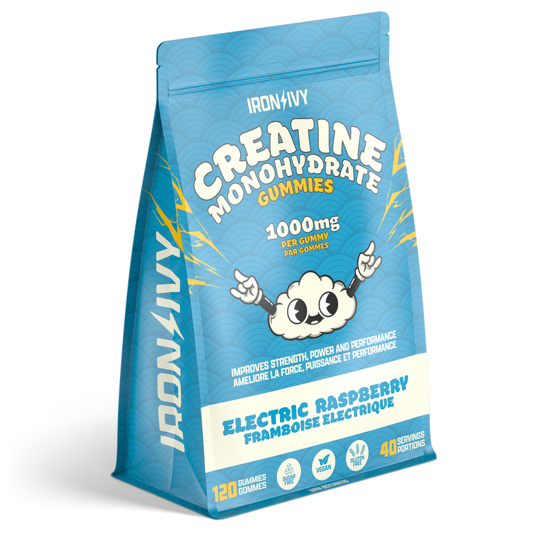 Iron Ivy Creatine Monohydrate Gummies 1000mg – 120 Gummies (40 Servings)