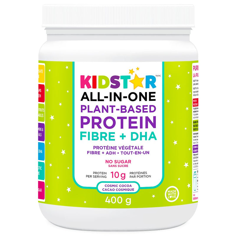 KidStar Nutrients All-in-One Plant-Based Protein Fibre + DHA - Cosmic Cocoa 400 g Image 1