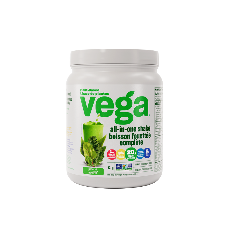 Vega All in One Nutritional Shake - Natural Flavour (431 g) [Clearance]