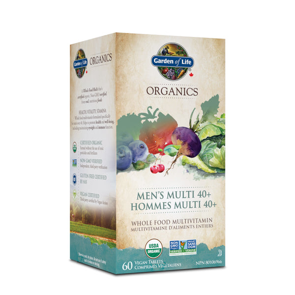 Garden of Life mykind Organics Men's Multi 40+ (60 Tablets)
