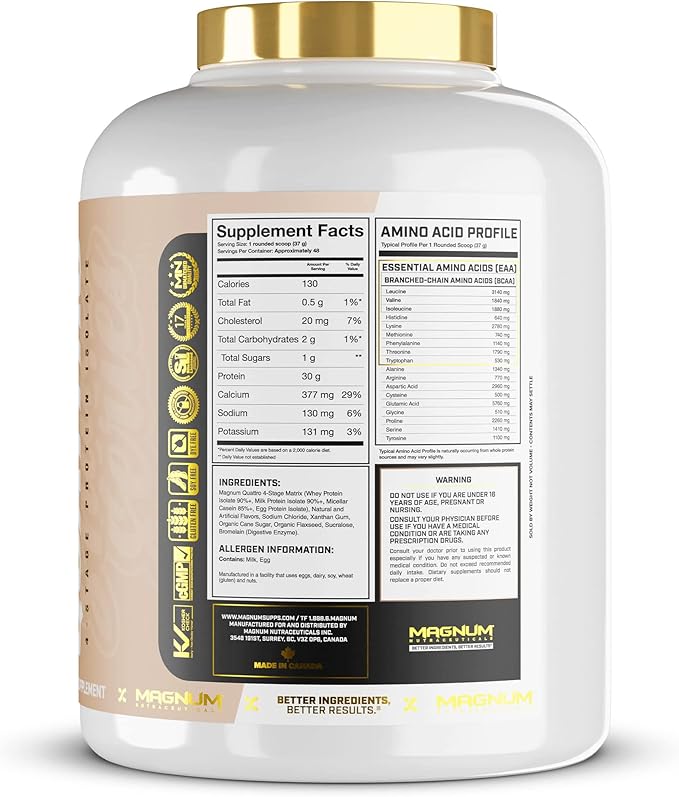 Magnum Quattro 4-Stage Protein Isolate - Shake Series Vanilla (4.5 lb)