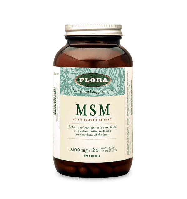 Flora MSM Methyl Sulfonyl Methane 1000 mg (180 VCaps)