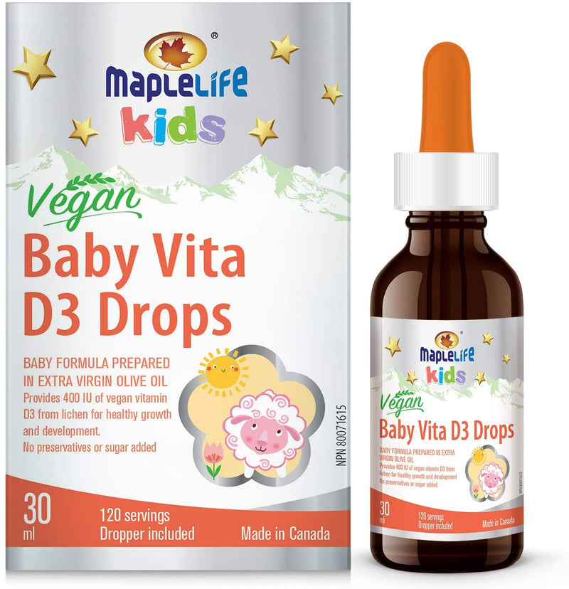 MapleLife Baby Vita Vitamin D3 Drops 30 mL Image 1