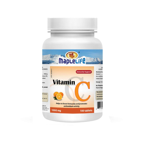 MapleLife Vitamin C 1000 mg 100 Tablets Image 1
