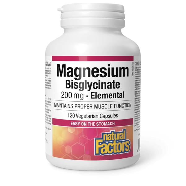 Natural Factors Magnesium Bisglycinate 200 mg (Capsules)