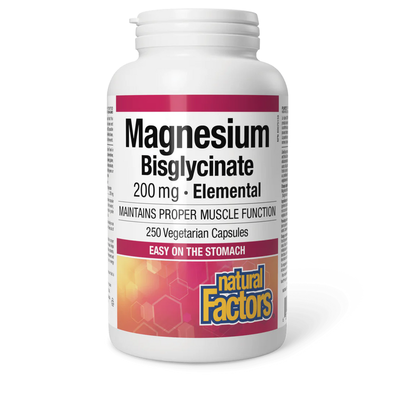 Natural Factors Magnesium Bisglycinate 200 mg (Capsules)