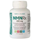 A bottle of Prairie Naturals NMN Rx 200 mg dietary supplement containing 30 vegetable capsules.