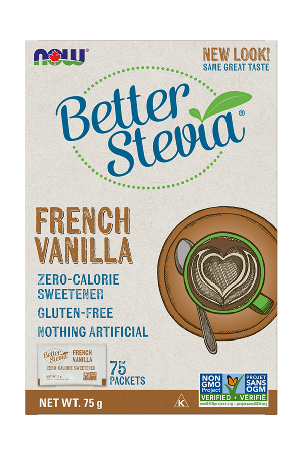 NOW Better Stevia - French Vanilla (100 Packets)